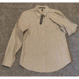 Company By Ellen Tracy Woman's Linen Shirt Flax Color Size 8 100% Linen